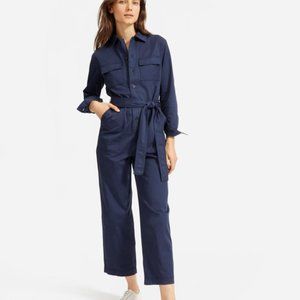 Everlane Modern Utility Jumpsuit sz 6 EUC Navy